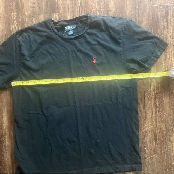 Ralph Lauren Black Tee with Red Emblem - Picture 6 of 9